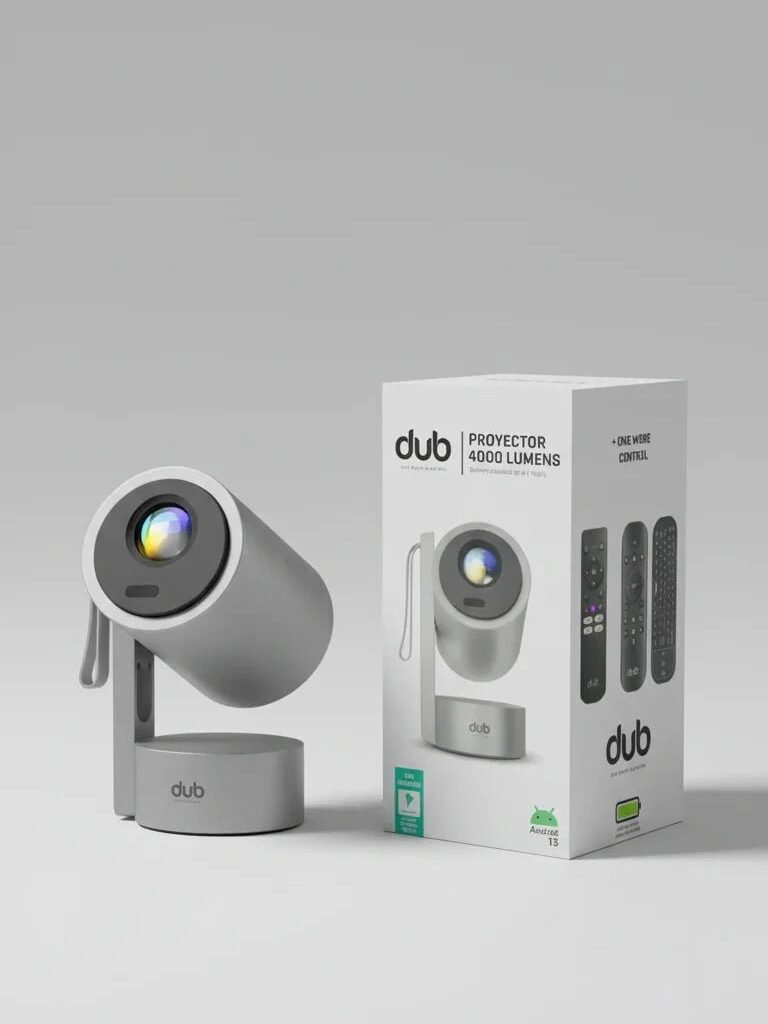 DUB Proyector 4000 Lumens - Conexión Inalámbrica