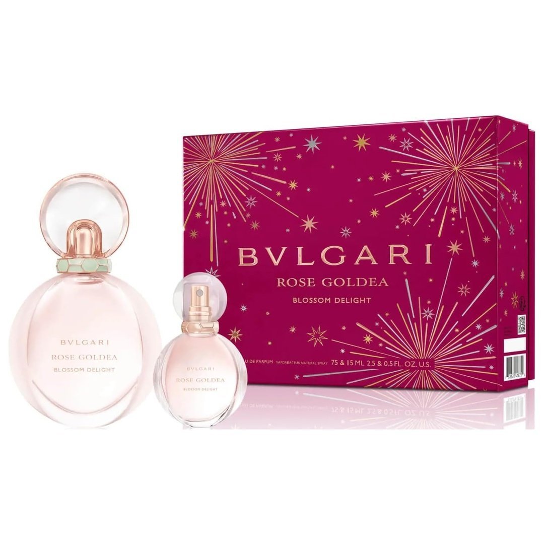 PERFUME BVLGARI ROSE GOLDEA BLOSSOM DELIGHT KIT 75ML EDP+15ML NEW