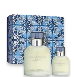 PERFUME DOLCE & GABBANA KIT M LIGHT BLUE 125ML EDT+40ML