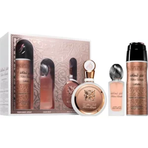 Kit Lattafa Fakhar + 6.7BODY SPRAY + 1.7HAIRMIT
